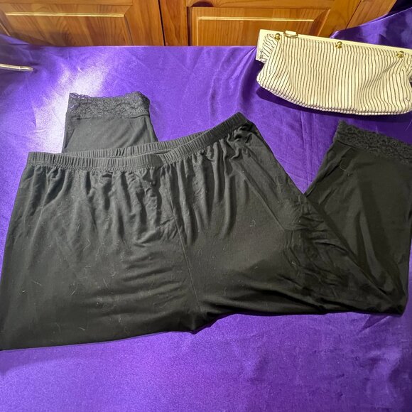 Zerdocean Pants - 📌Zerdocean Lace Trim Capri Leggings Stretch Crop Leggings Summer Tights Pants